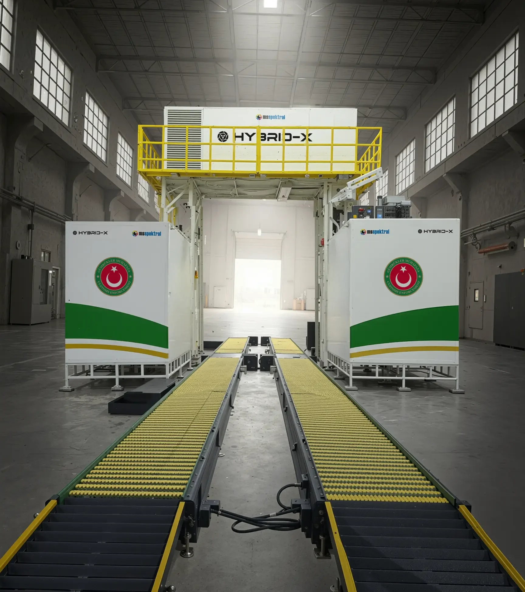 Operator reviewing dual-channel HEXASCAN analysis on workstation